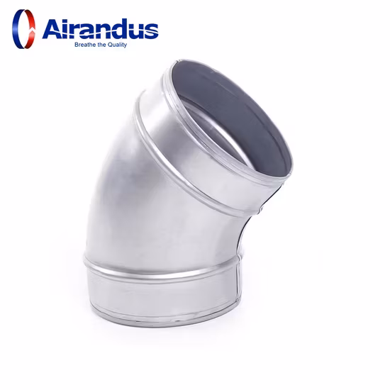 Nhà sản xuất Trung Quốc cung cấp Ống Kim Loại Cong 45 Độ cho lắp đặt điều hòa không khí