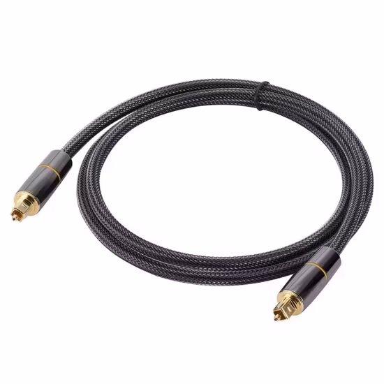 Cáp âm thanh Toslink Cool Design HQ, thời trang với vỏ bọc lưới nylon chất lượng cao