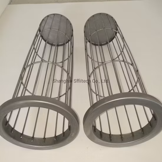 Giỏ lọc bằng thép không gỉ cho hệ thống thu bụi với chất liệu organosilicone