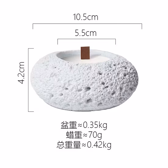 Kỹ thuật nến thơm độc đáo với cốc xi măng trống - lựa chọn lãng mạn cho không gian trang trí