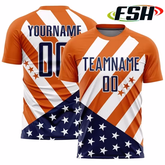 Áo đấu bóng đá nam thiết kế thể thao từ chất liệu polyester thoáng khí