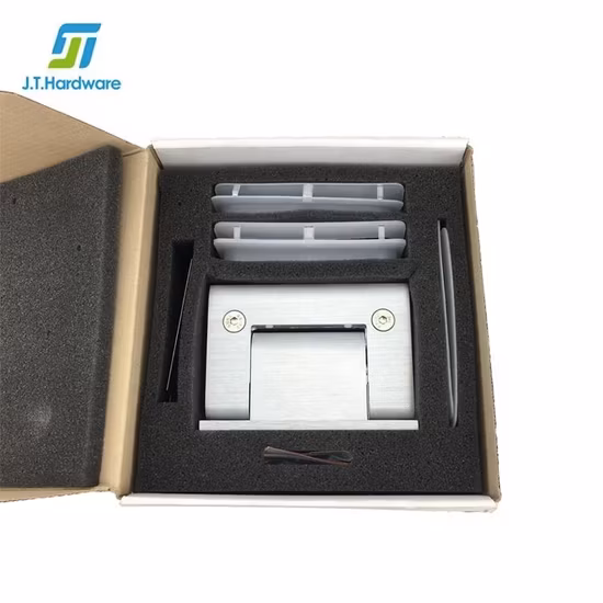 Bản lề cửa kính nhôm tự đóng dầu động lực Jthardware - Tấm lưng đầy đủ, gắn tường, treo bên