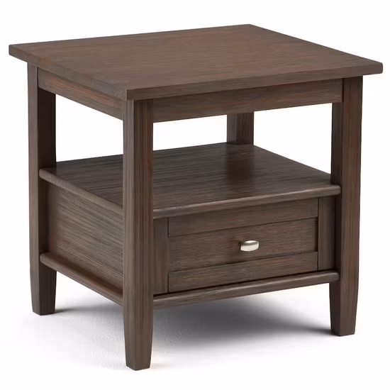 Bàn cạnh hình chữ nhật rộng 20 inch làm từ gỗ tự nhiên chất lượng cao