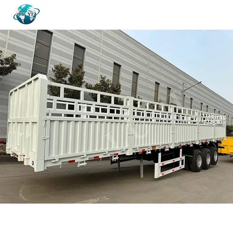 Rơ moóc 40FT thấp chất lượng cao với tường bên cho vận chuyển hàng hóa