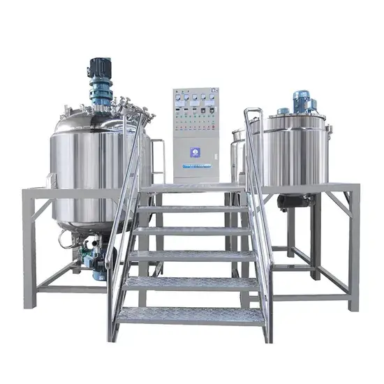 Máy sản xuất kem đánh răng 600L - 2000L với công nghệ trộn chân không và đồng nhất hóa hình ảnh 1-description