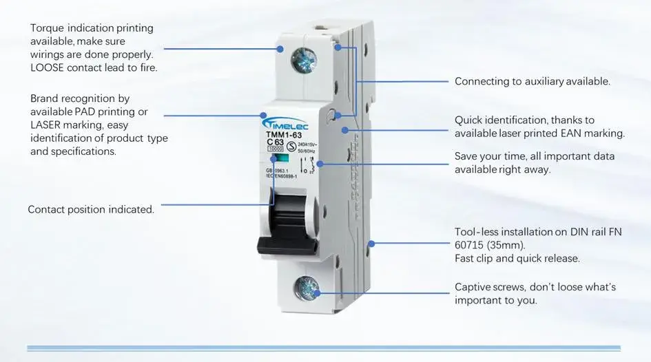 63a mcb bảo vệ quá tải cho hệ thống cảm biến lực - Sản phẩm Circuit Breaker timelec mcb 63a 3 cực hình ảnh 16-description