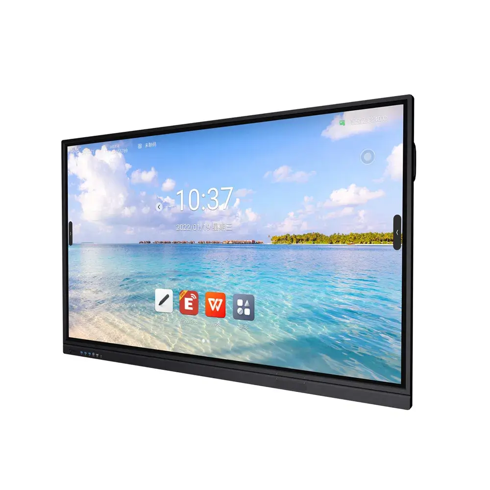 Bảng tương tác phẳng kỹ thuật số thông minh 65, 75, 86, 100 inch cho môi trường học tại Trung Quốc