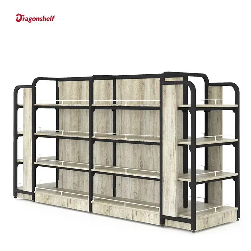 Đỡ trưng bày mỹ phẩm chất lượng cao từ thép và gỗ