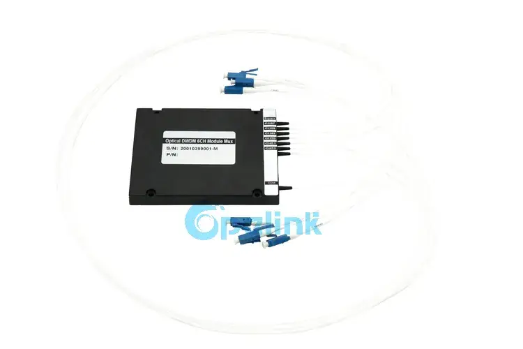 Mux Demux quang học DWDM OEM với hiệu suất cao: 6CH Mô-đun DWDM quang học