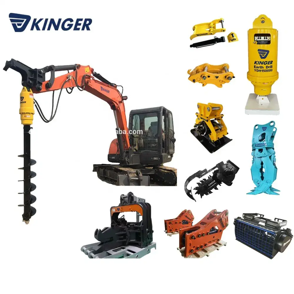 Bộ phụ kiện thủy lực chất lượng cao cho máy xúc khoan đất, được chứng nhận CE