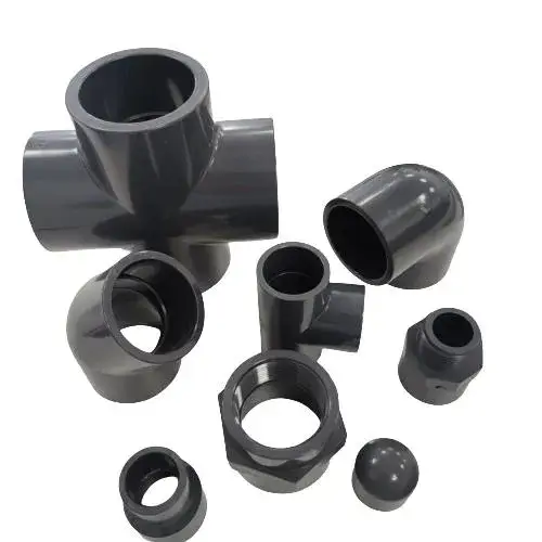 Phụ kiện ống nhựa đúc Salvador Grey theo chuẩn DIN Pn16 - Sản phẩm kết nối ống nhựa UPVC cung cấp nước, bao gồm nắp ống
