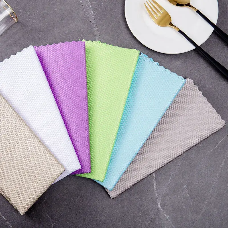 Khăn lau kính hiệu quả không gây trầy xước, phù hợp cho lau cá, lau xe, lau chén đĩa - khăn xô và mềm mịn