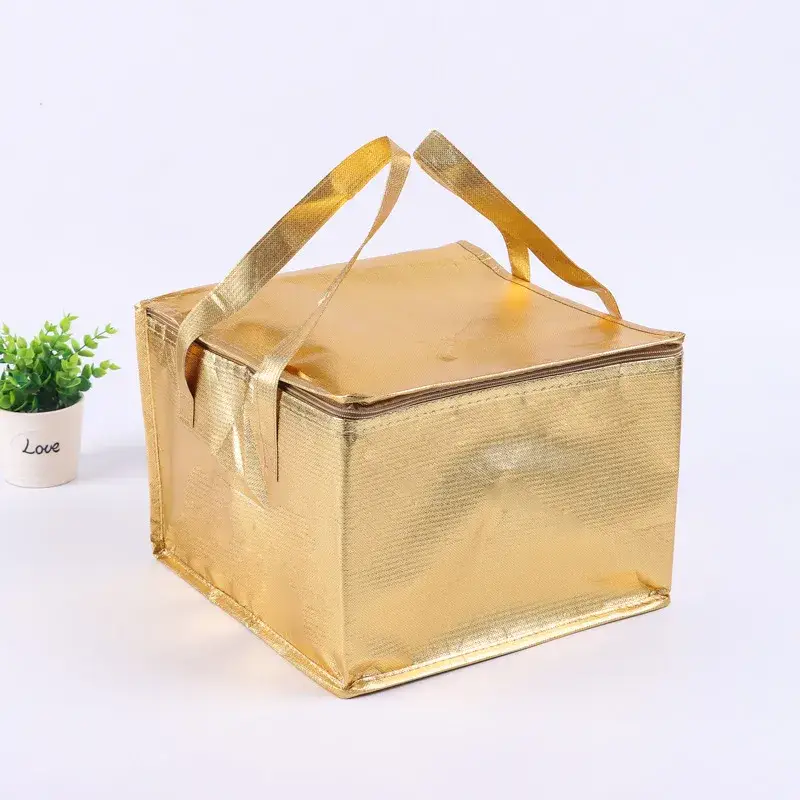 Túi giữ lạnh lớn dễ gấp cho thực phẩm và bánh, túi cách nhiệt đa năng cho nam và nữ