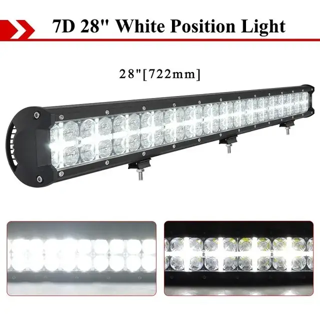 Ánh sáng LED 7D 180W 28 Inch dành cho xe tải - Hiệu quả cao và tiết kiệm điện