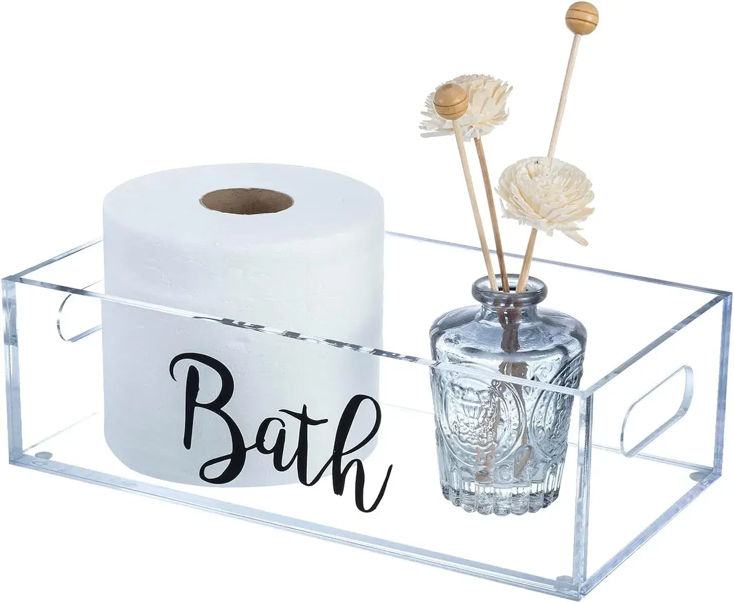Khay đựng dụng cụ phòng tắm và đồ dùng nhà hàng bằng chất liệu Acrylic
