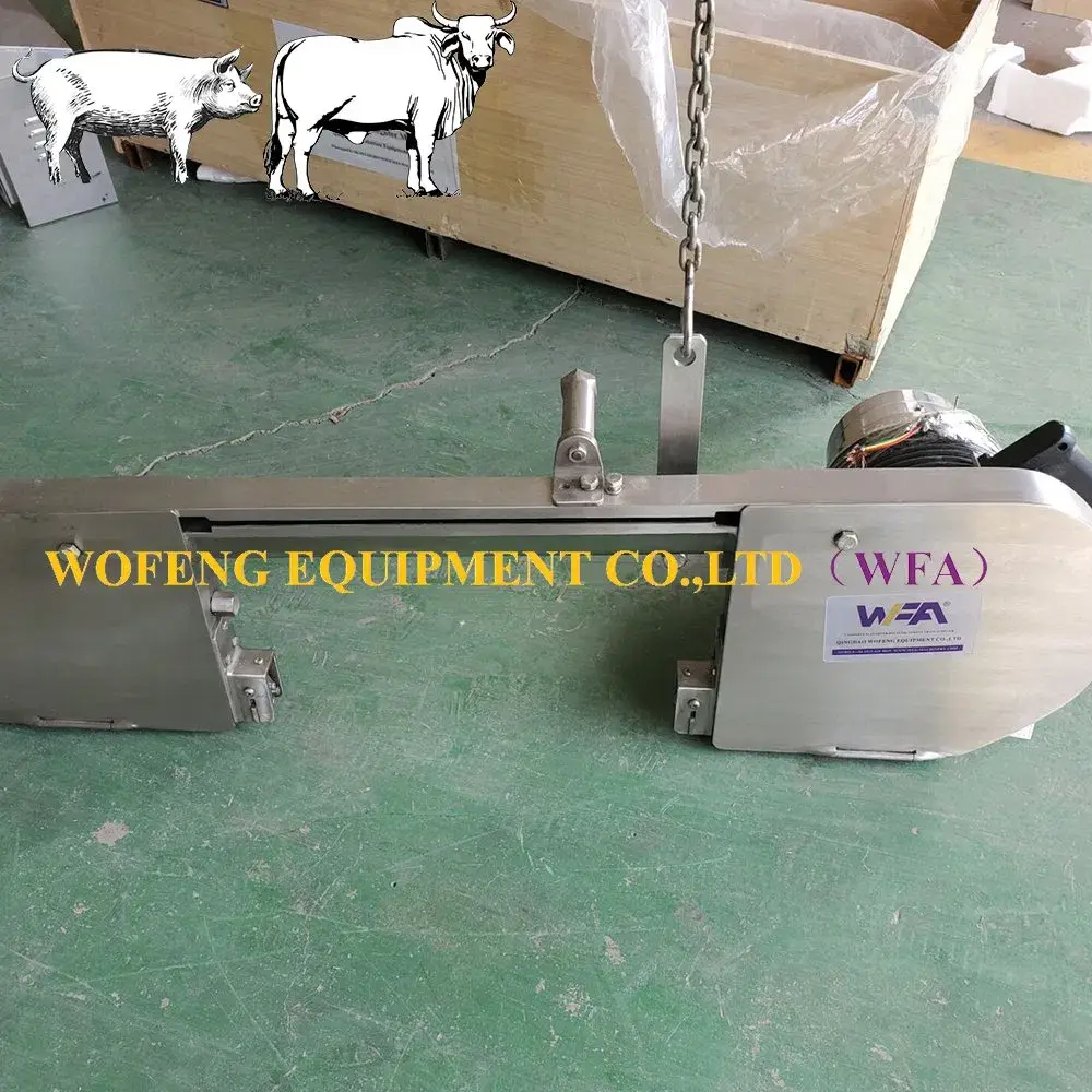 Máy giết mổ heo chất lượng cao, thiết bị chế biến thịt heo hiệu quả, cưa phân nửa thân heo cho máy chế biến thịt heo