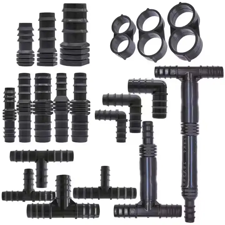 Đầu nối ống nhựa micro tưới nước 90 độ, tiện lợi cho phụ kiện tưới nước ngoài trời