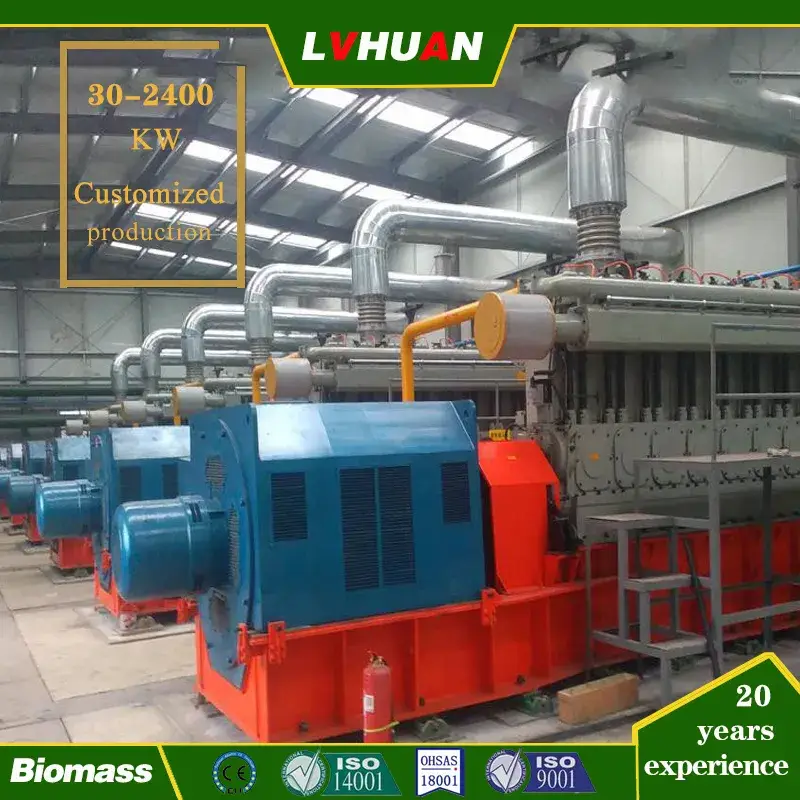 300kw -500kw Máy phát điện khí sinh học với 500/600rpm Tốc độ thấp và sự cố thấp