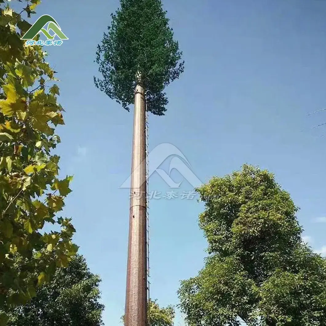 Tháp thép viễn thông Tainuo Trung Quốc: Sản phẩm tháp cây ngụy trang hình trụ từ nhà phân phối