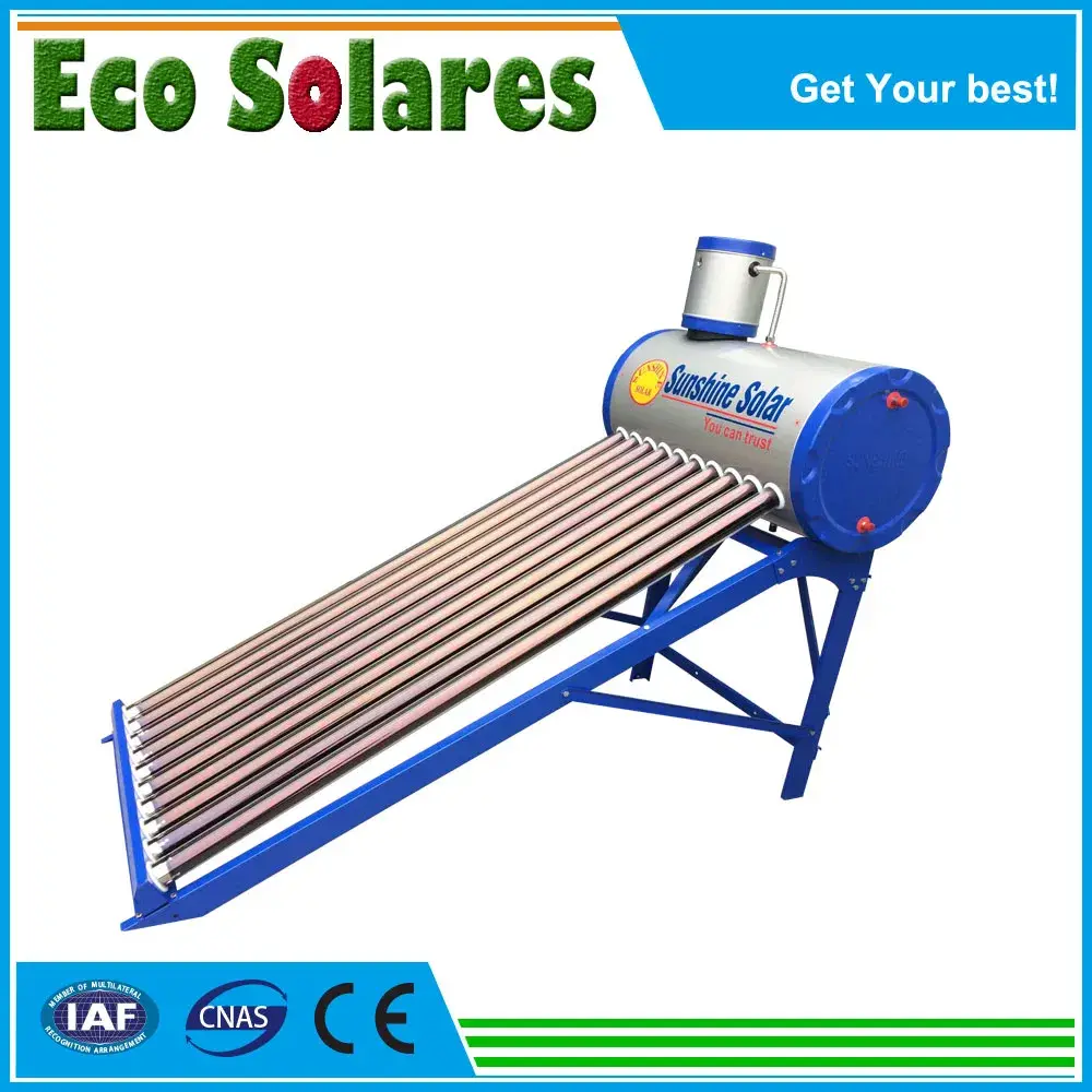 Thùng chứa nước nóng năng lượng mặt trời: Phụ tùng bằng chất liệu không gỉ