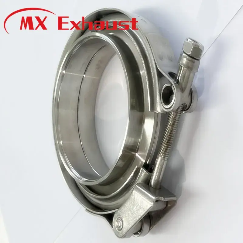 Kẹp ống xả V Band chất liệu thép không gỉ chất lượng tốt, thuận tiện lắp đặt