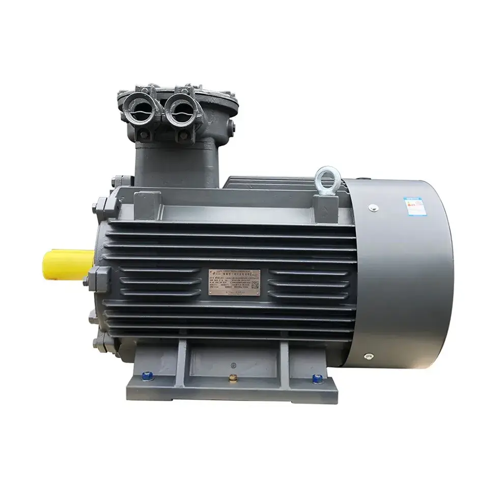Động cơ ba pha điện nổ an toàn từ 0.55kw đến 15kw, sản phẩm chống cháy AC không đồng bộ cảm ứng với 4p