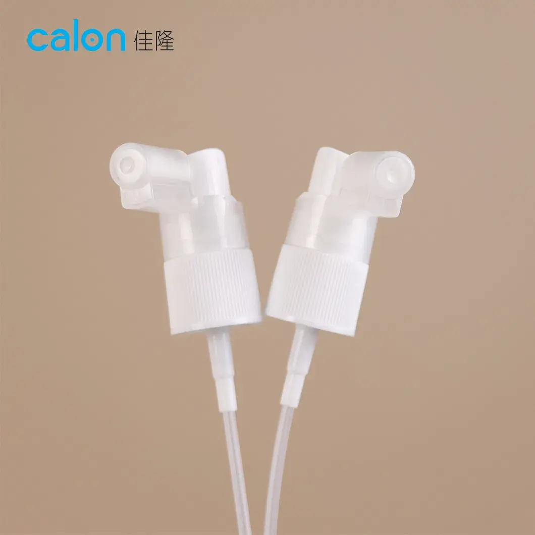 Bình xịt nước súc miệng kiểu nhấn, vòi dài, xịt sương mịn, bình xịt mũi miệng chất liệu nhựa 18/410