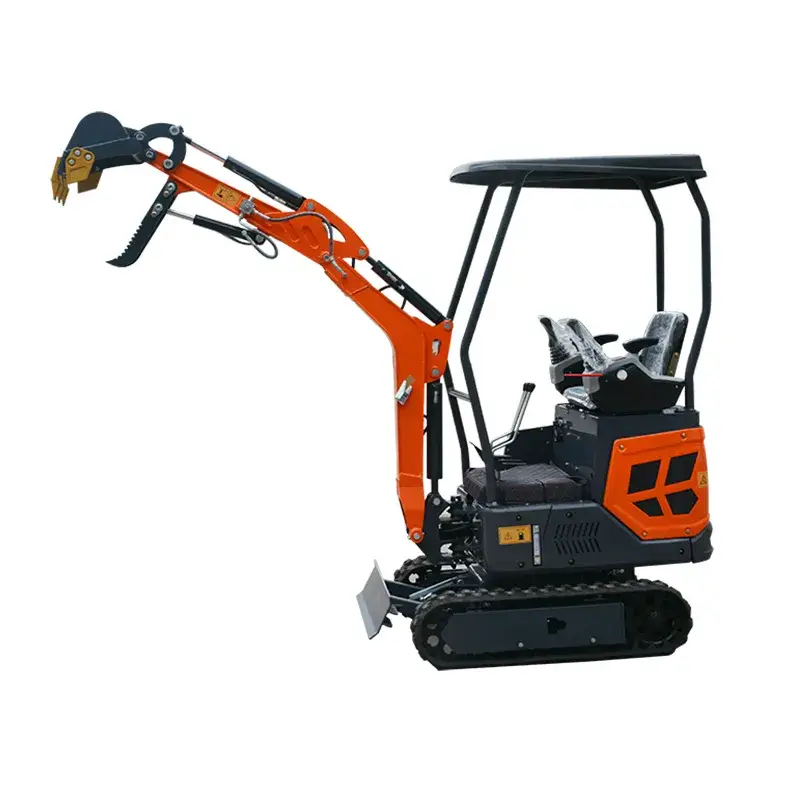 Máy xúc mini màu sắc đa dạng, đáp ứng theo yêu cầu của khách hàng