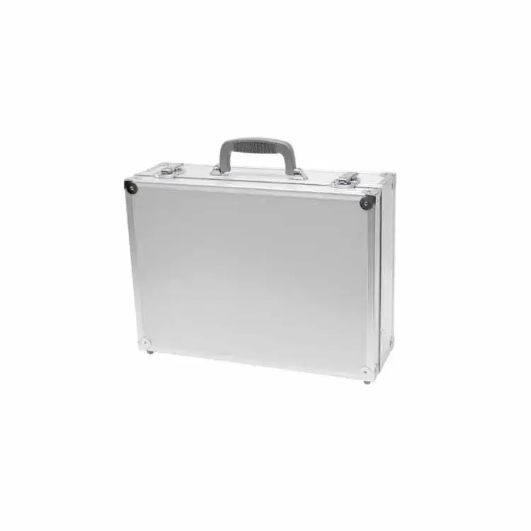 Cặp đựng tài liệu nhôm bạc cho phái mạnh với khóa an toàn