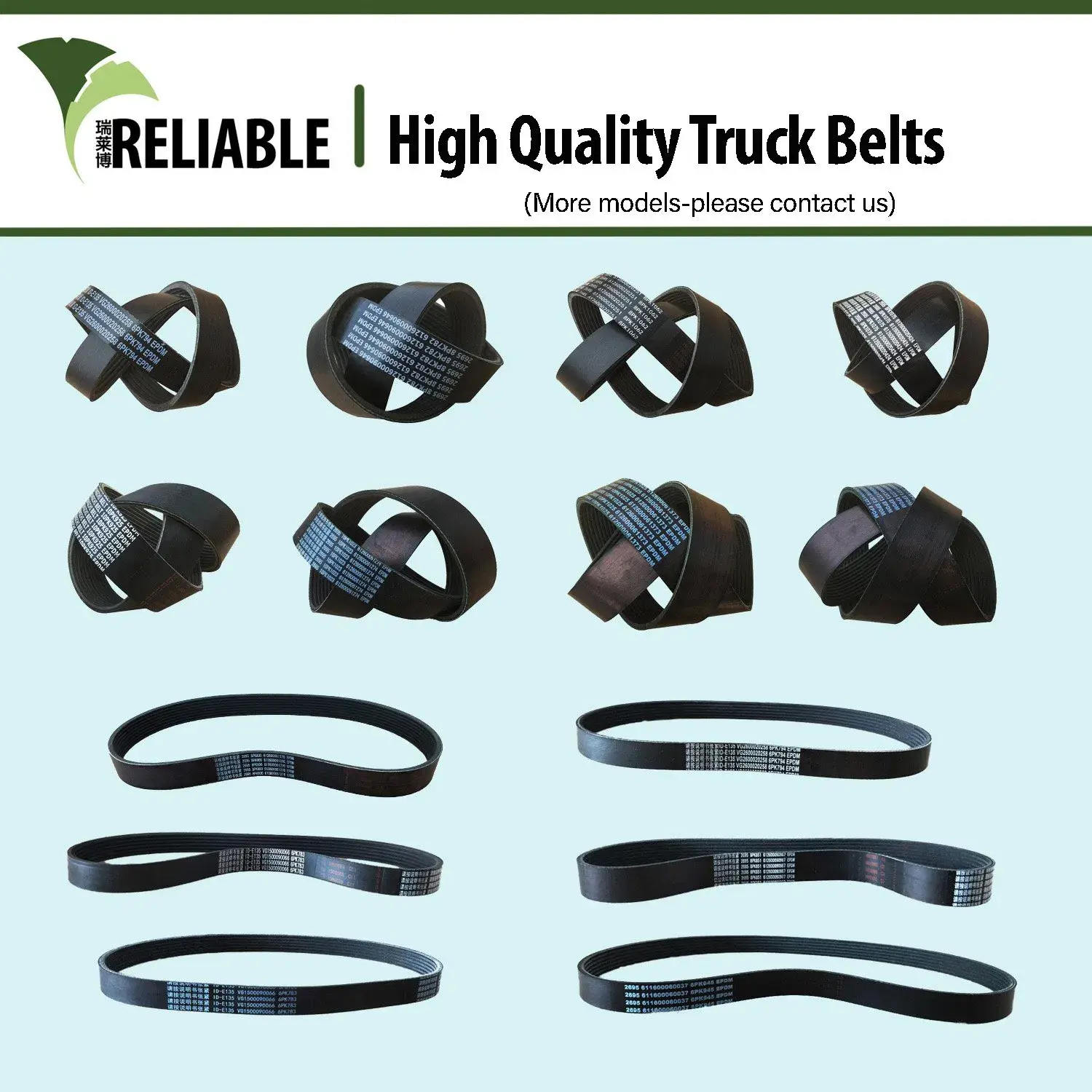 Bánh đai V rib 6pk1199 1009075153 EPDM cho các dòng xe tải Sinotruk Shacman Dongfeng Hongyan Foton/FAW - Chất lượng đảm bảo