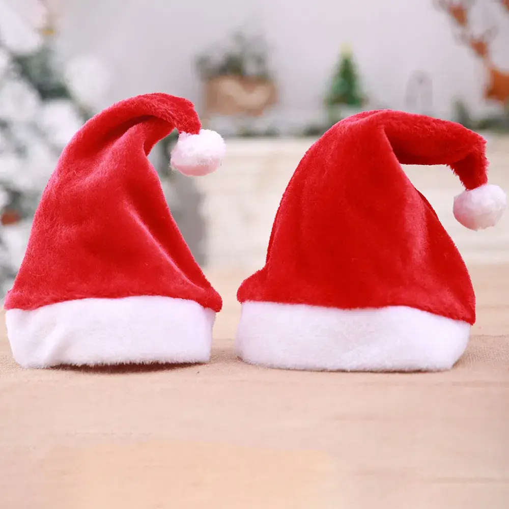 Mũ Giáng Sinh Sang Trọng Bằng Nhung Đa Dạng Mẫu Mã Dành Cho Cả Trẻ Em và Người Lớn