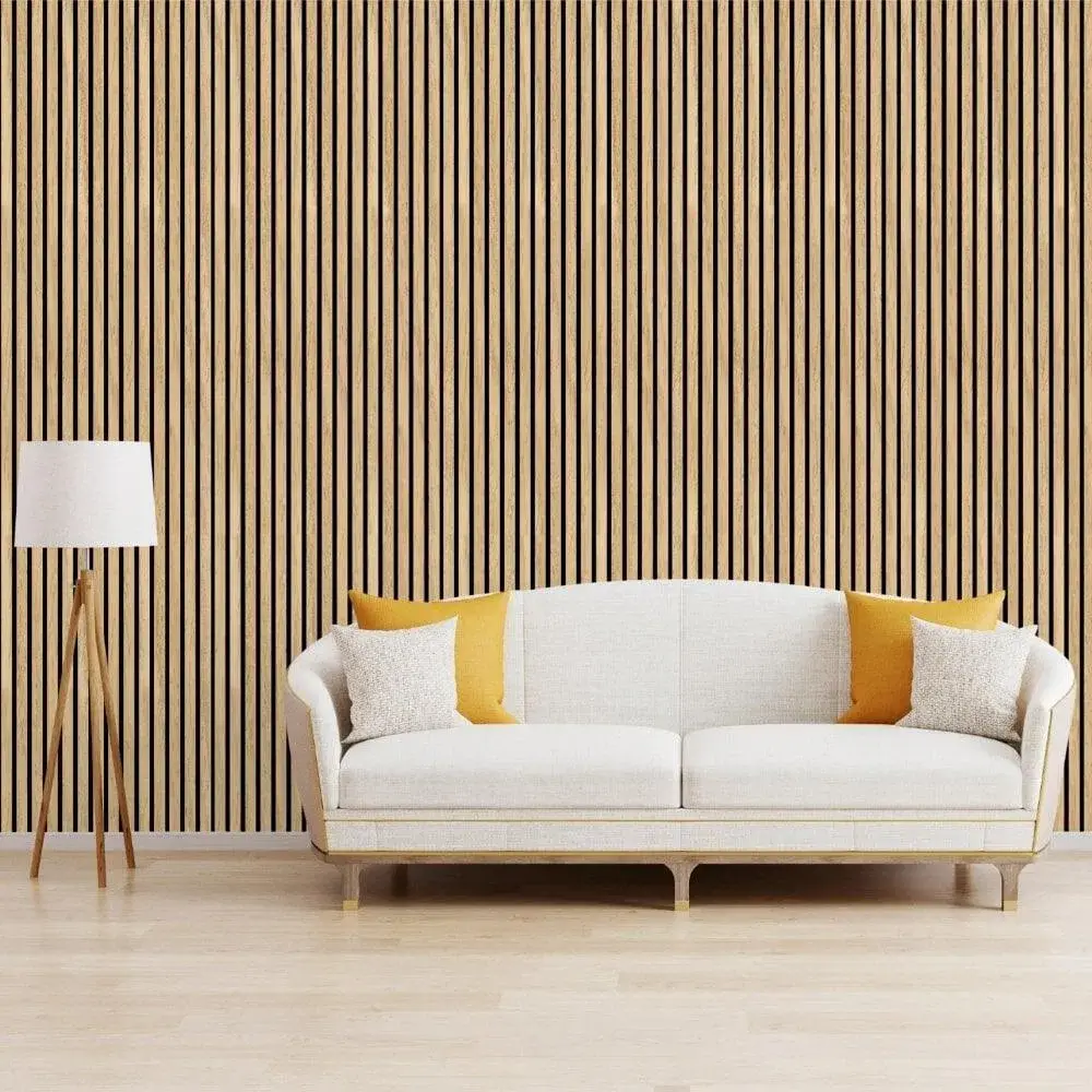 Bảng gỗ slat được chứng nhận CE, giúp cách âm linh hoạt