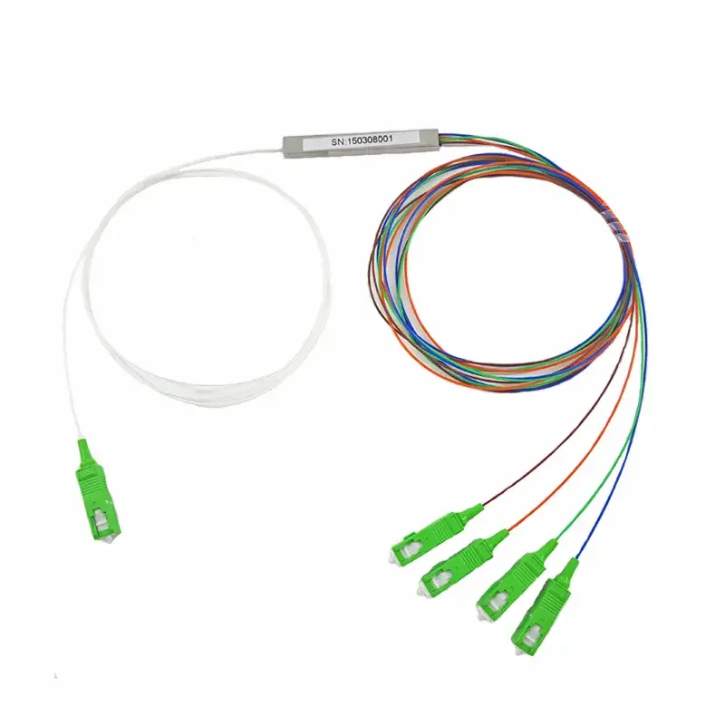 Bộ chia sợi quang mini thép FTTH 1X2 1X4 1X8 1X16 Fbt Copuler 0.9mm 2way 4way 8way PLC