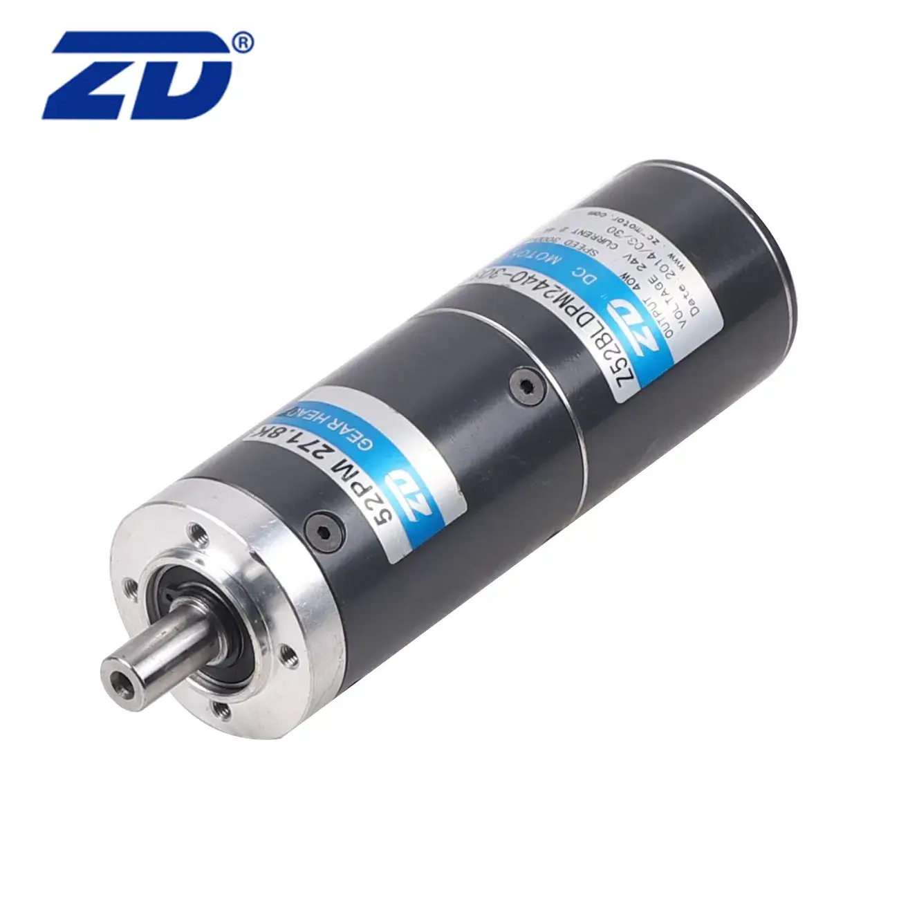 ZD Bàn chải Động cơ 52mm với hệ thống bánh răng hành tinh chính xác không cần chổi than
