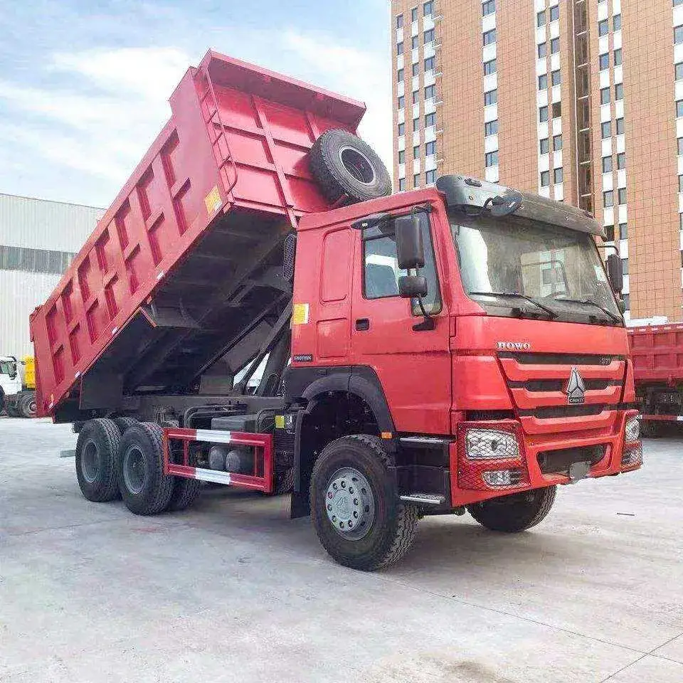 Xe tải HOWO 10 bánh xe, công suất 371/380HP, mới/đã qua sử dụng, hệ thống lái bên trái
