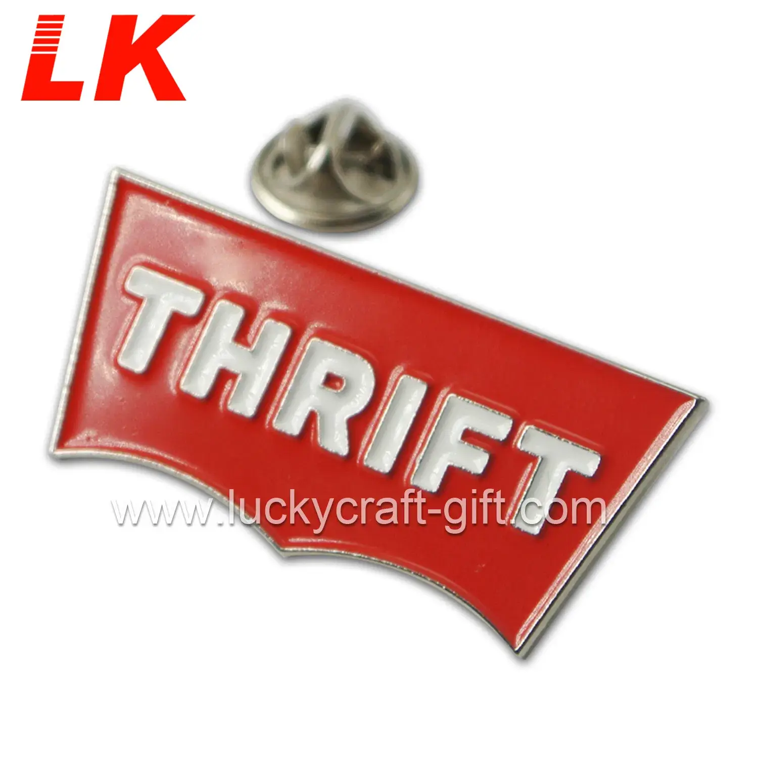 Pin đeo áo tên vải màu đỏ chất lượng ưu việt