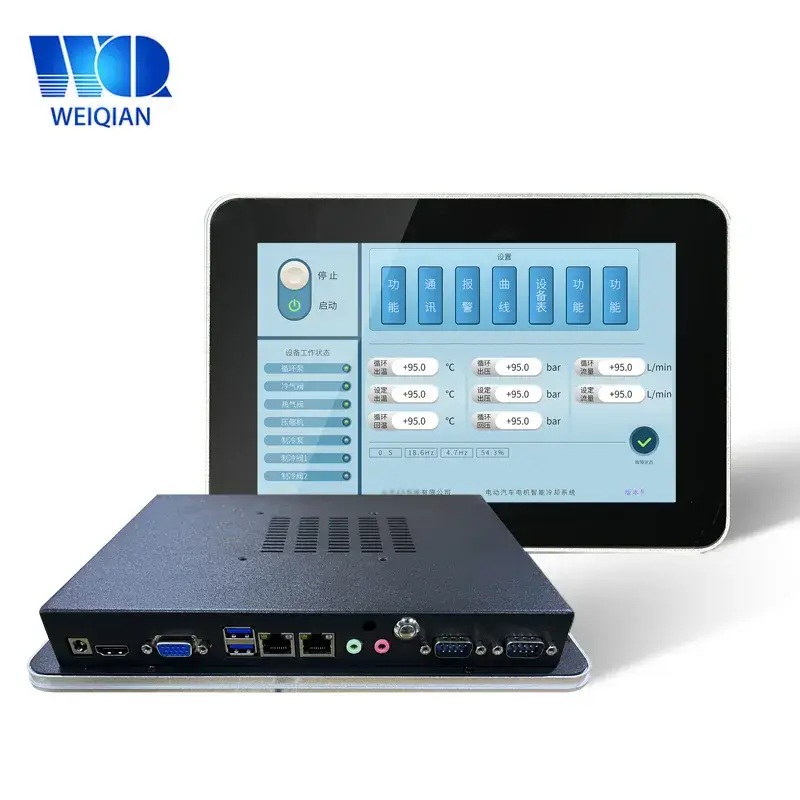 Máy tính cảm ứng panel PC 10.1 inch đáng tin cậy với bộ nhớ J6412 CPU nhúng công nghiệp