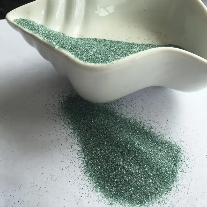 Đánh bóng kính quang học với vật liệu mài mịn hạt silicon carbide xanh 98% chất lượng cao 80/100/120