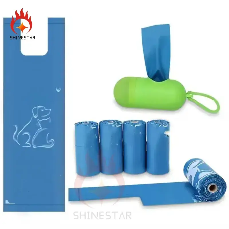 Túi đựng phân chó thân thiện với môi trường từ tinh bột ngô phân hủy sinh học, tiện lợi và thân thiện với người dùng