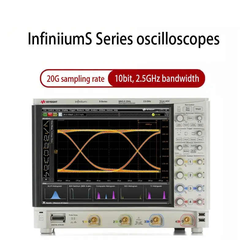 Máy hiện sóng DS0254A: 2.5 GHz băng thông, 4 kênh số, độ phân giải cao, kỹ thuật tương tự 16 kênh