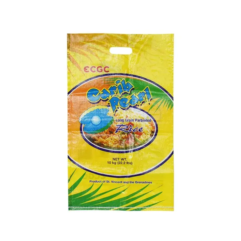 Bao bì gạo dệt PP in màu tùy chỉnh từ nhà sản xuất Trung Quốc thân thiện với môi trường: Sản phẩm túi raffia polypropylene được lamination