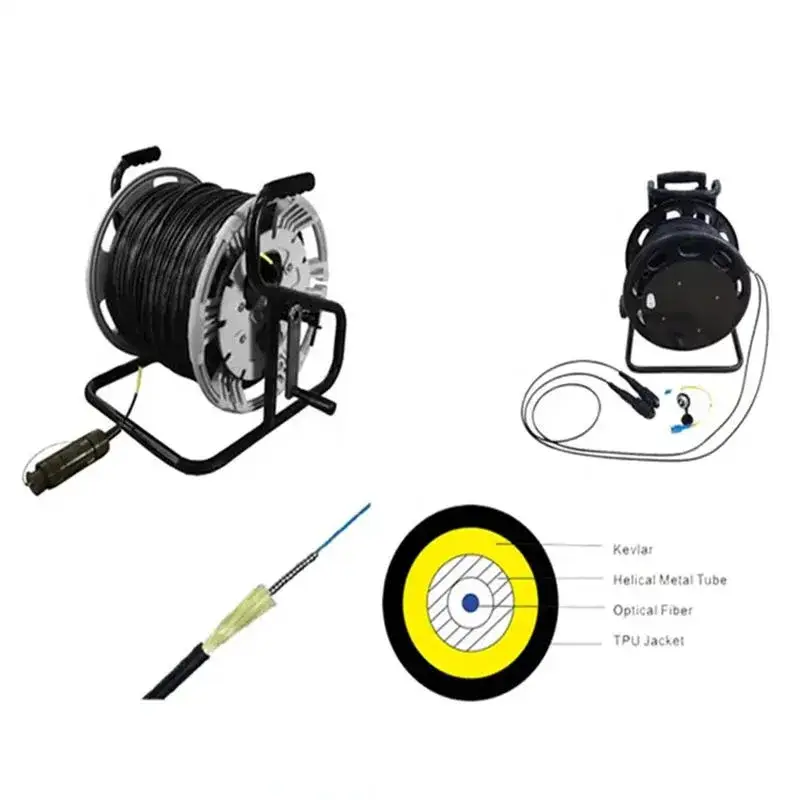 Cáp quang sợi quấn bảo vệ cho ứng dụng trong môi trường chiến trường