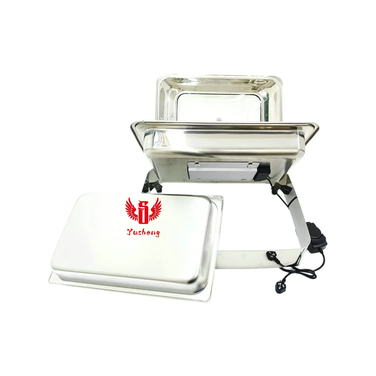 Bát giữ nhiệt hình chữ nhật làm từ sứ cao cấp màu bạc