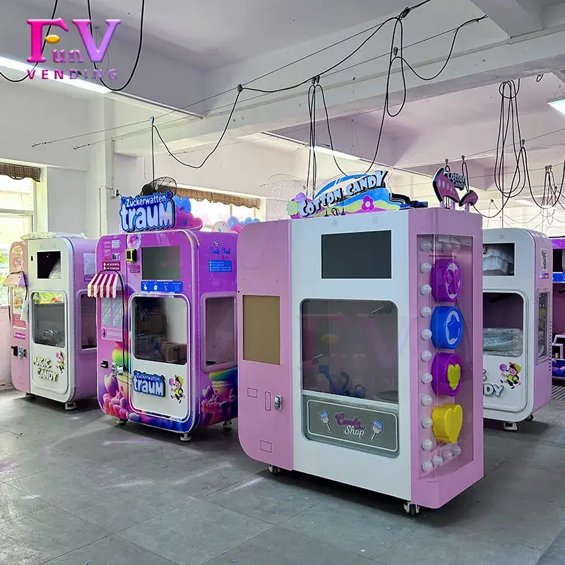 Máy bán kẹo bông di động thiết kế đa năng, đảm bảo dịch vụ chuyên nghiệp mới
