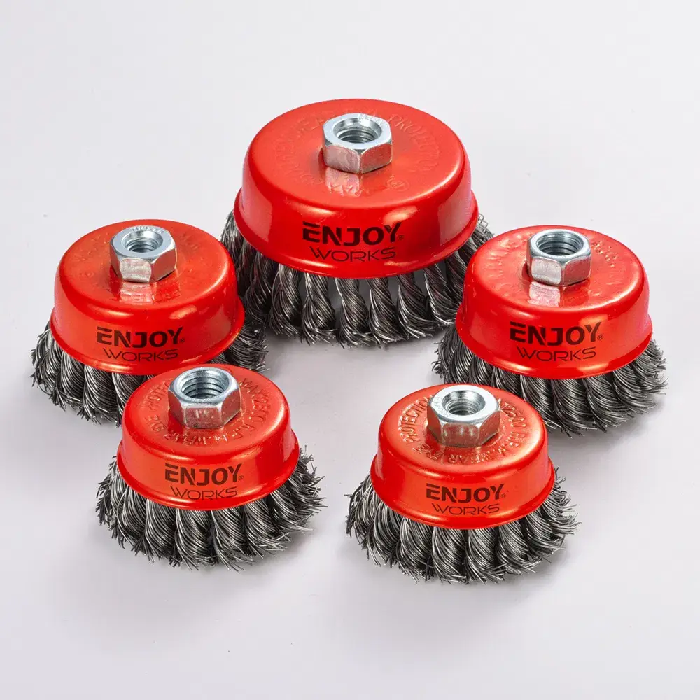 Bàn chải chất liệu xoắn thép không gỉ dành cho việc làm sáng bóng