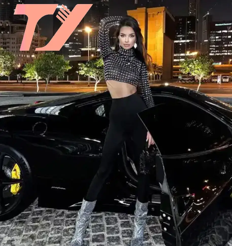 Áo Croptop Lưới Dài Tay Cổ Cao Đính Kim Cương - Thời Trang Thu Cho Phụ Nữ Dự Tiệc