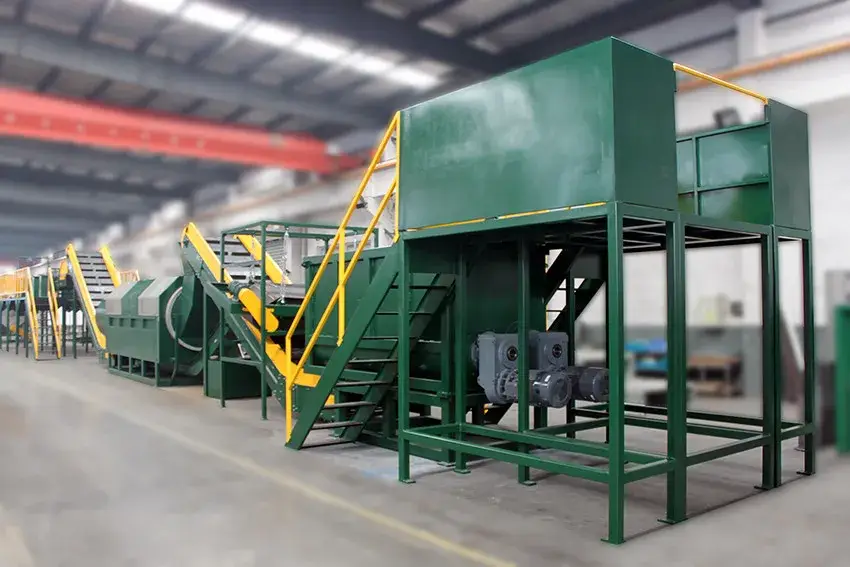 Dòng sản phẩm tái chế chất thải nhựa tự động cho thú cưng / Thiết bị sản xuất rửa tái chế phế liệu thú cưng tự động