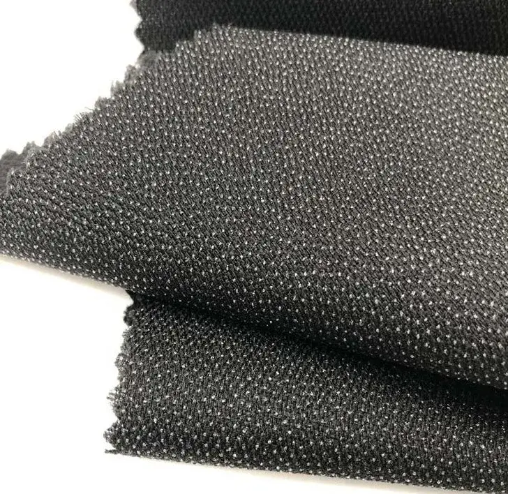 Vải Lót Nỉ Polyester Dệt Đôi DOT Cho Trang Phục - Chất Liệu 100% Vải
