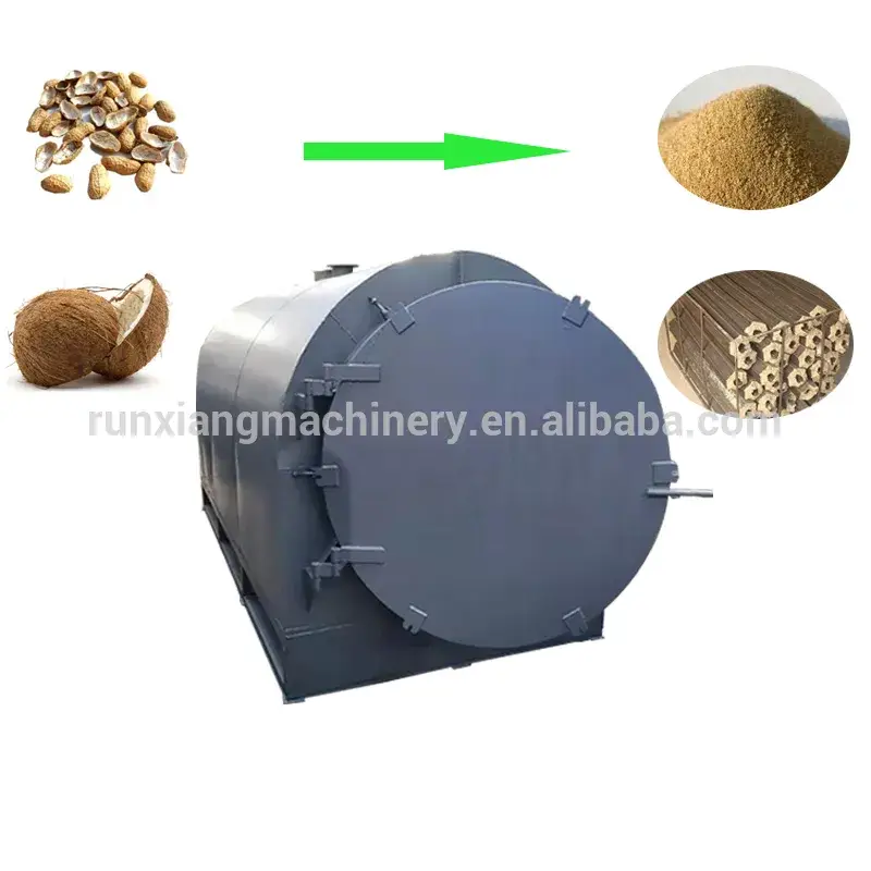 Máy sản xuất than hoạt tính từ nhà máy, thiết bị carbon hóa nằm ngang chất lượng