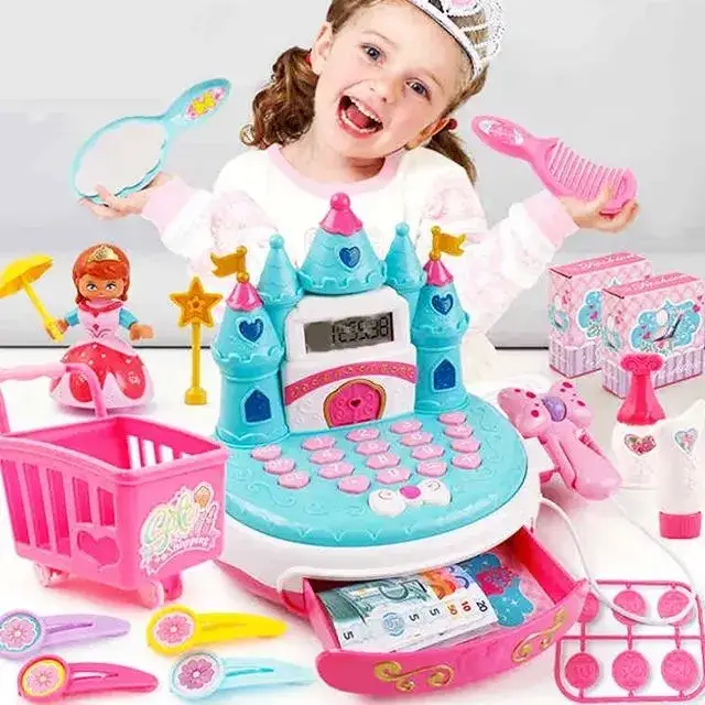 Đồ chơi máy tính tiền dành cho trẻ em hình lâu đài